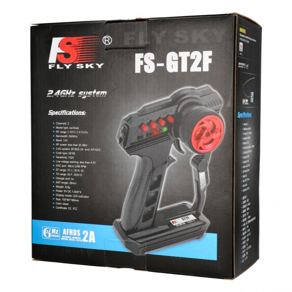 FS056 Flysky FS-GT2F Sender 2 Kanal mit 1 Empfänger